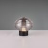Επαναφορτιζόμενο Πορτατιφ EARL Reality LED 1.5W 3000K Dimmable Αφής Μαύρο Ματ με Φιμέ Γυαλί – R57771154