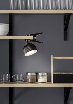 Επαναφορτιζόμενο Πορτατιφ Μαγνητική Βάση & Μανταλάκι Μαύρο MAXIMA Reality LED 3W 250lm 3000K Dimmable Αφής – R57791102