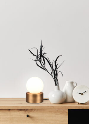 Επιτραπέζιο Φωτιστικό Reality COUNTESS  1x E14 Παλιός Ορείχαλκος Μεταλλικό αφής  – R59051004