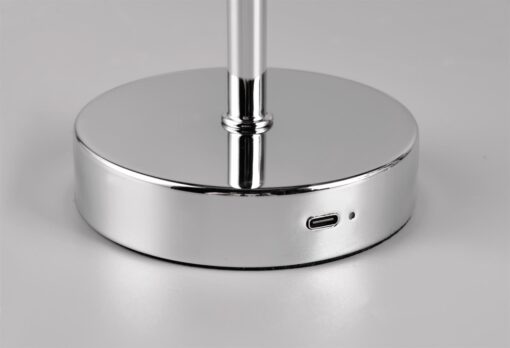 Επιτραπέζιο Φωτιστικό Χρώμιο JEFF Reality LED 1.5W 3000K Αφής Επαναφορτιζόμενο – R59151106