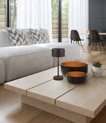 Επιτραπέζιο Φωτιστικό Trio Lighting LED 1.5W 3000K Μαύρου Χρώματος Επαναφορτιζόμενο Step Dimmable – R59151132