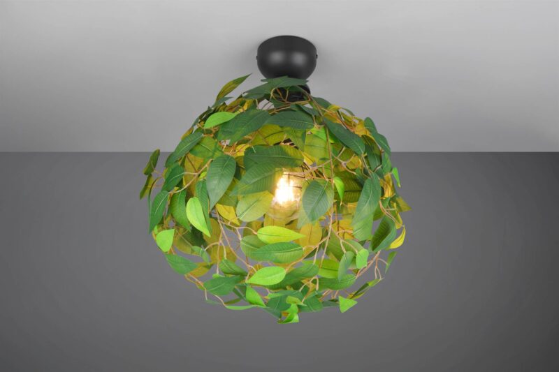 Φωτιστικό Οροφής με Πράσινα Φύλλα Φ38 LEAVY 1xE27 Reality – R60461015