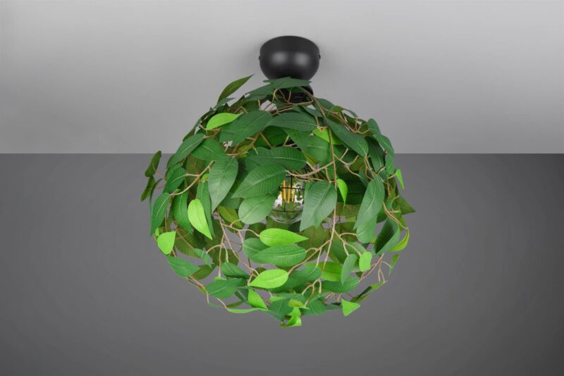 Φωτιστικό Οροφής με Πράσινα Φύλλα Φ38 LEAVY 1xE27 Reality – R60461015