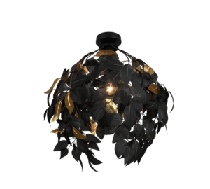 Φωτιστικό Οροφής Reality LEAVY  1x E27 Μαύρο Ματ Μεταλλικό   – R60461032
