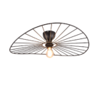 Φωτιστικό Οροφής Trio Lighting 1xE27 Μαύρου Χρώματος – R61451032