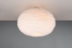 Φωτιστικό Οροφής με Fluffy Λευκό Βελούδο FURRY Reality 2x E27 – R61582001