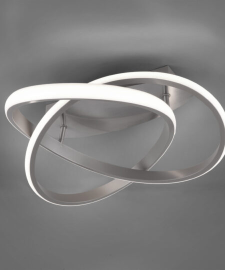 Φωτιστικό Οροφής Reality LED 18W  Νίκελ Ματ Μεταλλικό Step Dimmable 2400lm 3000K  R62051107