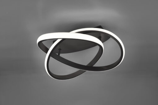 Φωτιστικό Οροφής Reality LED 18W  Μαύρο Ματ Μεταλλικό Step Dimmable 2400lm 3000K  R62051132