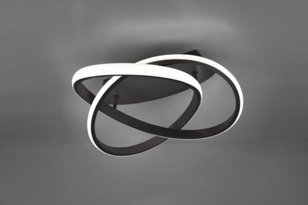 Φωτιστικό Οροφής Reality LED 18W  Μαύρο Ματ Μεταλλικό Step Dimmable 2400lm 3000K  R62051132