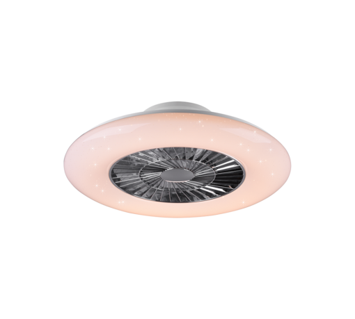 Ανεμιστήρας Reality LED 40W  Χρώμιο Πλαστικό Dimmable 5000lm 3000 – 6500K  R62402106