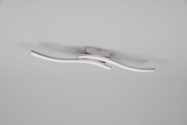 Φωτιστικό Οροφής Reality ROUTE  2x SMD LED, 5W · 2x 600lm, 4000K Νίκελ Ματ Μεταλλικό   – R62472407