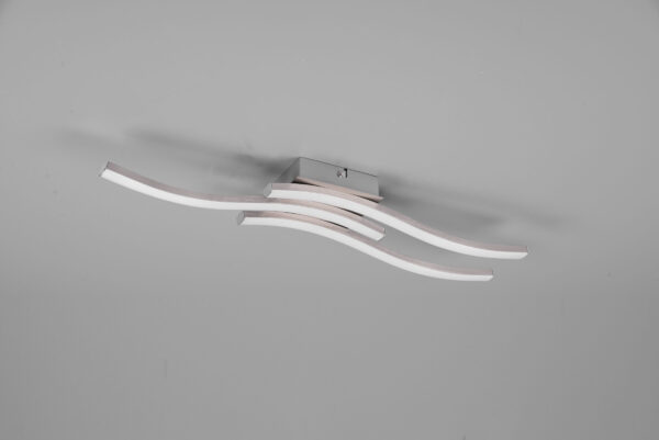 Φωτιστικό Οροφής Reality ROUTE  3x SMD LED, 5W · 3x 600lm, 4000K Νίκελ Ματ Μεταλλικό   – R62473407