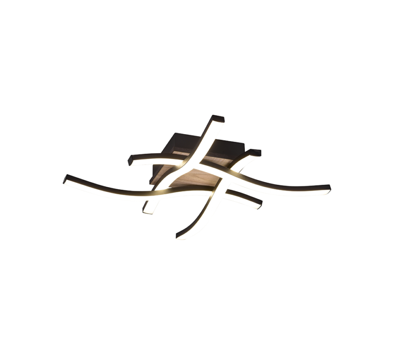 Φωτιστικό Οροφής Trio Lighting LED 5W 3000K Χρώματος Ξύλου – R62474135