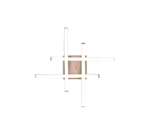 Φωτιστικό Οροφής Trio Lighting LED 5W 3000K Χρώματος Ξύλου – R62474135