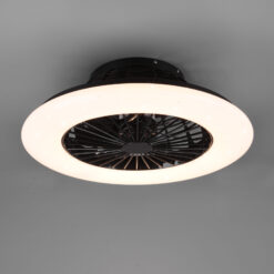 Ανεμιστήρας Reality STRALSUND   LED, 26,8W · 1x 2600lm, 3000 – 6500K Μαύρο Ματ Πλαστικό   – R62522132