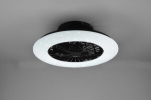 Ανεμιστήρας Reality STRALSUND   LED, 26,8W · 1x 2600lm, 3000 – 6500K Μαύρο Ματ Πλαστικό   – R62522132
