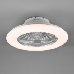 Ανεμιστήρας Reality STRALSUND  LED, 26,8W · 2600lm, 3000 – 6500K Τιτάνιο Πλαστικό, RGBW, Χρονοδιακόπτης, Τηλεχειριζόμενο dimmable, 3 ταχύτητες, Step Dimmable – R62522987