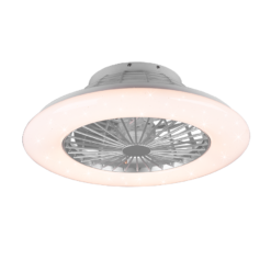 Ανεμιστήρας Reality STRALSUND  LED, 26,8W · 2600lm, 3000 – 6500K Τιτάνιο Πλαστικό, RGBW, Χρονοδιακόπτης, Τηλεχειριζόμενο dimmable, 3 ταχύτητες, Step Dimmable – R62522987