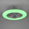 Ανεμιστήρας Reality STRALSUND  LED, 26,8W · 2600lm, 3000 – 6500K Τιτάνιο Πλαστικό, RGBW, Χρονοδιακόπτης, Τηλεχειριζόμενο dimmable, 3 ταχύτητες, Step Dimmable – R62522987