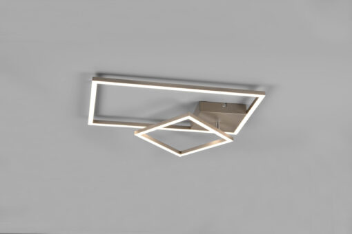 Φωτιστικό Οροφής Reality PADELLA   LED, 25W · 3000lm, 4000K Νίκελ Ματ Μεταλλικό περιστρεφόμενο με dimmer   – R62642407
