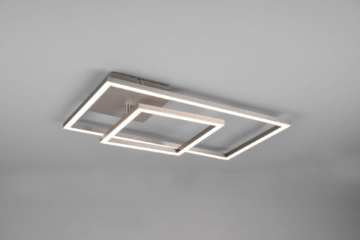 Φωτιστικό Οροφής Reality PADELLA   LED, 25W · 3000lm, 4000K Νίκελ Ματ Μεταλλικό περιστρεφόμενο με dimmer   – R62642407
