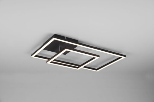 Φωτιστικό Οροφής Reality PADELLA  LED, 25W · 3000lm, 4000K Μαύρο Ματ Μεταλλικό περιστρεφόμενο ,Step dimmable- R62642432
