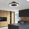 Ανεμιστήρας Reality HALMSTAD LED 39W 3900lm 3000-6500K Μαύρο Ματ Τηλεχειριζόμενο Dimmable – R62672132