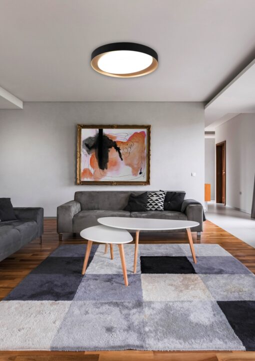 Φωτιστικό Οροφής Reality LED 24W  Μαύρο Πλαστικό Dimmable 2000lm 2700 – 6500K  R62712402