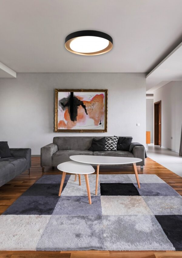 Φωτιστικό Οροφής Reality LED 24W  Μαύρο Πλαστικό Dimmable 2000lm 2700 – 6500K  R62712402