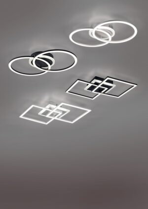 Φωτιστικό Οροφής Reality LED 25W  Μαύρο Ματ Μεταλλικό Step Dimmable 2600lm 3000K  R62783132