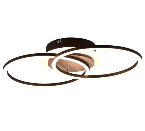 Φωτιστικό Οροφής Trio Lighting LED 25W 2700K Ξύλινου Χρώματος Step Dimmable – R62783635