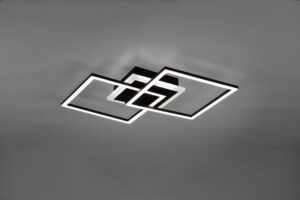 Φωτιστικό Οροφής Reality LED 25W  Μαύρο Ματ Μεταλλικό Step Dimmable 2600lm 3000K  R62793132