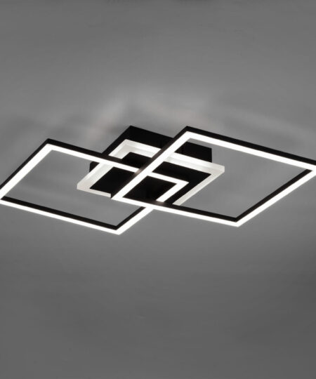 Φωτιστικό Οροφής Reality LED 25W  Μαύρο Ματ Μεταλλικό Step Dimmable 2600lm 3000K  R62793132