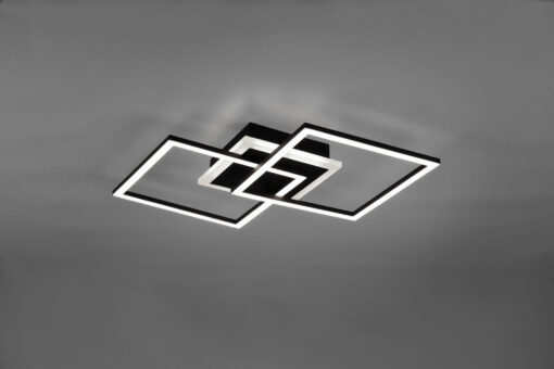 Φωτιστικό Οροφής Reality LED 25W  Μαύρο Ματ Μεταλλικό Step Dimmable 2600lm 3000K  R62793132