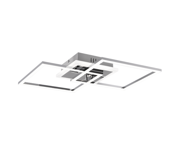 Φωτιστικό Οροφής Reality VENIDA  LED, 25W · 3000lm, 4000K Χρώμιο Μεταλλικό, Λειτουργία μνήμης, Step Dimmable – R62793406