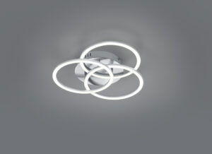 Φωτιστικό Οροφής Reality  LED 27W Νίκελ Ματ Μεταλλικό Τηλεχειριζόμενο Dimmable 3100lm  2700 – 6000K – R62823107