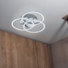 Φωτιστικό Οροφής Reality  LED 27W Νίκελ Ματ Μεταλλικό Τηλεχειριζόμενο Dimmable 3100lm  2700 – 6000K – R62823107