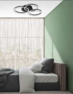 Φωτιστικό Οροφής Reality  LED 27W Μαύρο Ματ Μεταλλικό Τηλεχειριζόμενο Dimmable 3100lm  2700 – 6000K – R62823132