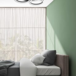 Φωτιστικό Οροφής Reality  LED 27W Μαύρο Ματ Μεταλλικό Τηλεχειριζόμενο Dimmable 3100lm  2700 – 6000K – R62823132