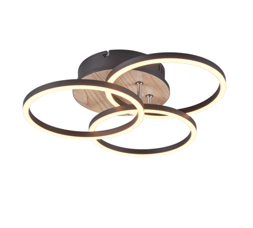 Φωτιστικό Οροφής Trio Lighting LED 327W 2700K Ξύλινου Χρώματος Step Dimmable – R62823135