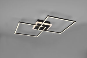 Φωτιστικό Οροφής Reality  LED 29W Μαύρο Ματ Μεταλλικό Τηλεχειριζόμενο  Dimmable 3250lm  RGB+3000K – R62843132