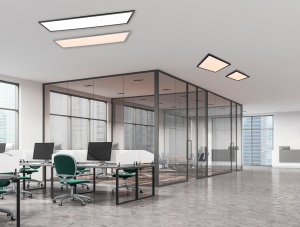 Φωτιστικό Οροφής Reality  LED 33,5W Μαύρο Ματ Μεταλλικό Τηλεχειριζόμενο Dimmable 4200lm  2700 – 6500K – R62861232