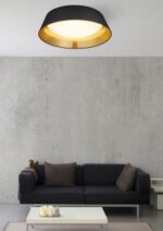 Φωτιστικό Οροφής Reality LED 18W  Μαύρο Υφασμάτινο 1700lm 3000K  R62871879