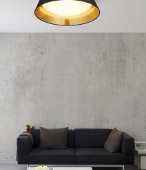 Φωτιστικό Οροφής Reality LED 18W  Μαύρο Υφασμάτινο 1700lm 3000K  R62871879