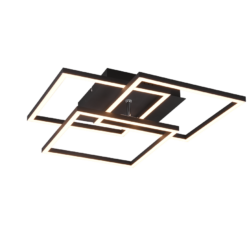 Φωτιστικό Οροφής MOBILE Reality LED 28W Μαύρο Ματ Τηλεχειριζόμενο Dimmable 3200lm CCT – R62883132