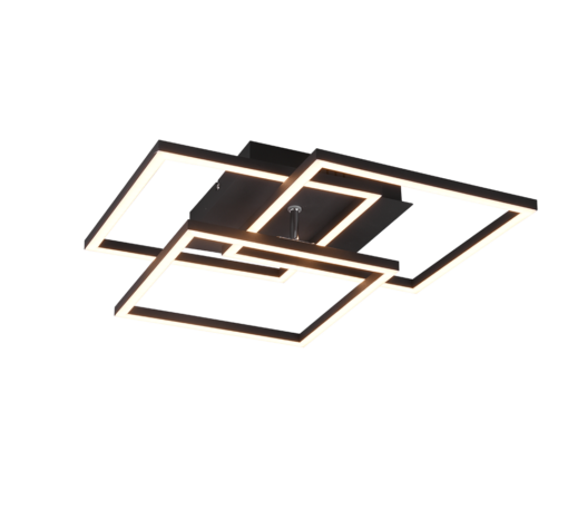 Φωτιστικό Οροφής MOBILE Reality LED 28W Μαύρο Ματ Τηλεχειριζόμενο Dimmable 3200lm CCT – R62883132