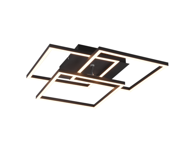 Φωτιστικό Οροφής MOBILE Reality LED 28W Μαύρο Ματ Τηλεχειριζόμενο Dimmable 3200lm CCT – R62883132