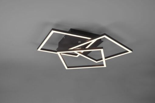 Φωτιστικό Οροφής MOBILE Reality LED 28W Μαύρο Ματ Τηλεχειριζόμενο Dimmable 3200lm CCT – R62883132