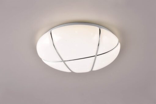Πλαφονιέρα Λευκή με Έναστρο Κάλυμμα Φ28 TIBOR LED 10W 1200lm Step Dimmable 4000K Reality – R62903001