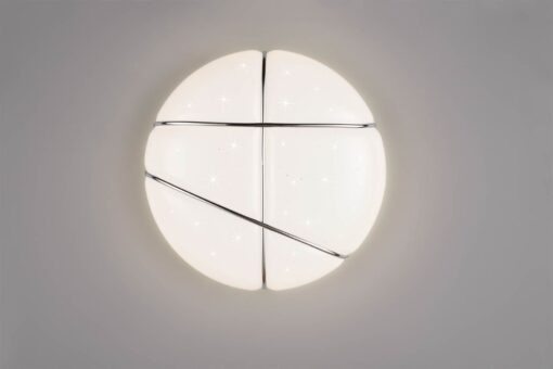 Πλαφονιέρα Λευκή με Έναστρο Κάλυμμα Φ28 TIBOR LED 10W 1200lm Step Dimmable 4000K Reality – R62903001
